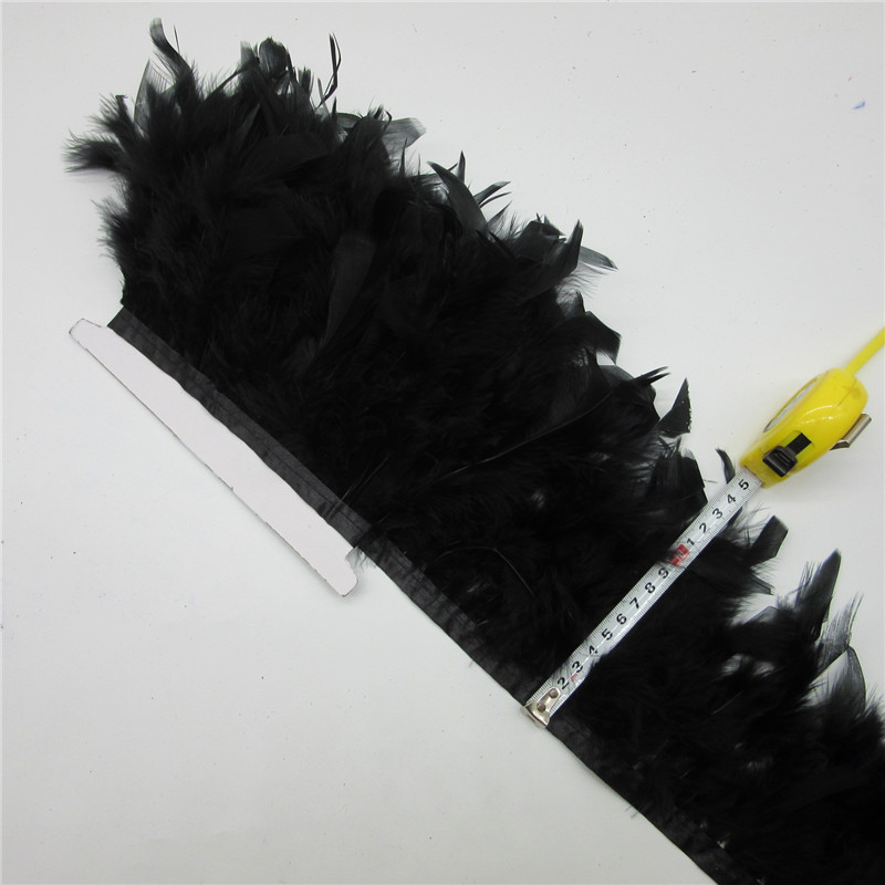 2 Yards Turkey Feather Trim Fl - Feather Trim Marabou ulasan dan harga