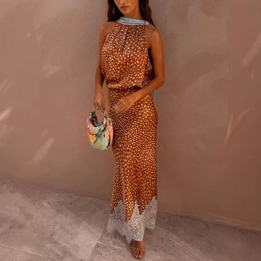 2026 New Elegant Printed Rever - Elastic Lace Trim ulasan dan harga