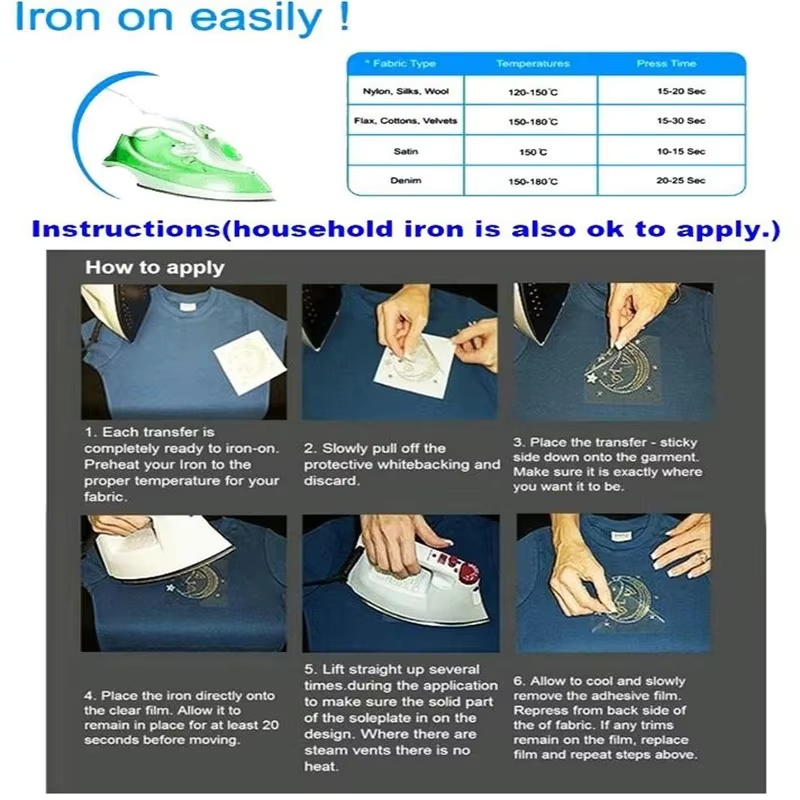 2pc/lot Iron-On Rhinestone Flo - Hotfix Rhinestone Sheet ulasan dan harga
