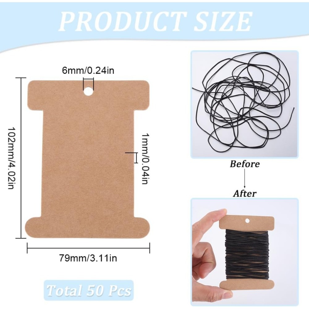 50Pcs Cardboard Spool Bulk Fla - Organza Ribbon Spool ulasan dan harga
