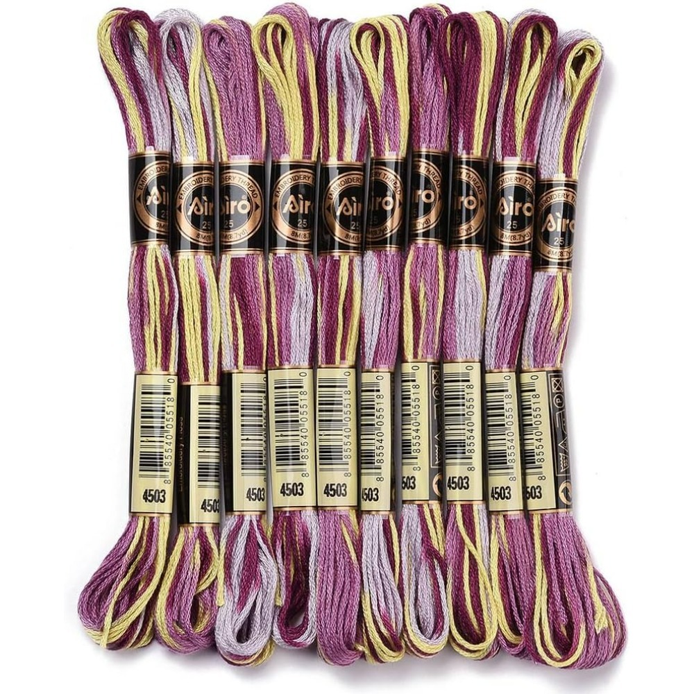6 Strands Purple Variegated Em - Embroidery Embellishments ulasan dan harga