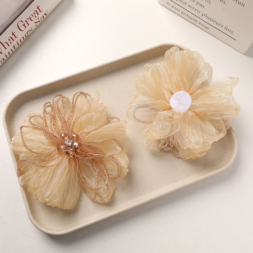 Organza Fabric Flower Patch Cr - Applique Patch Flower ulasan dan harga