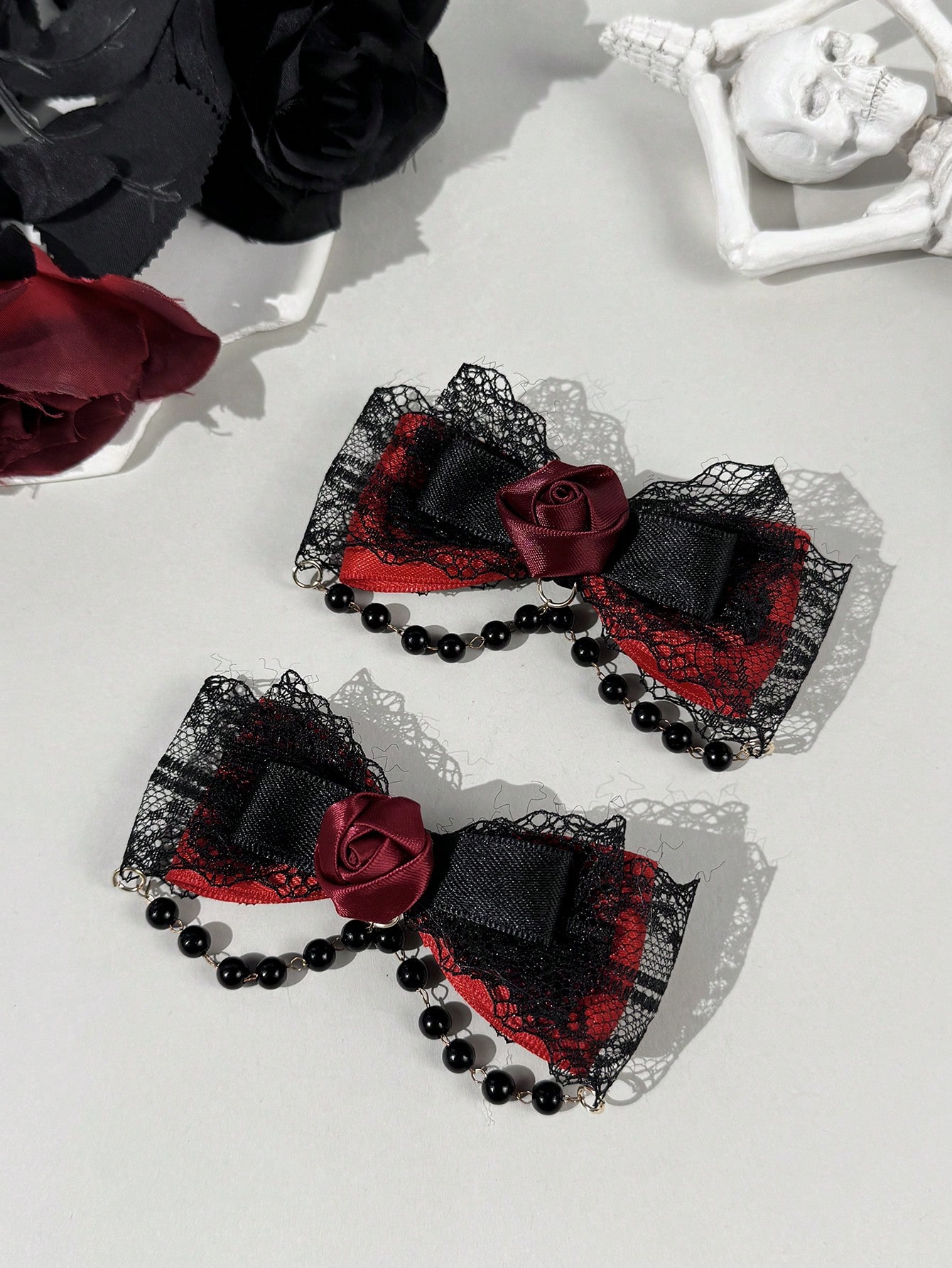 2-piece Gothic style lace ribb - Lace Ribbon Trim ulasan dan harga