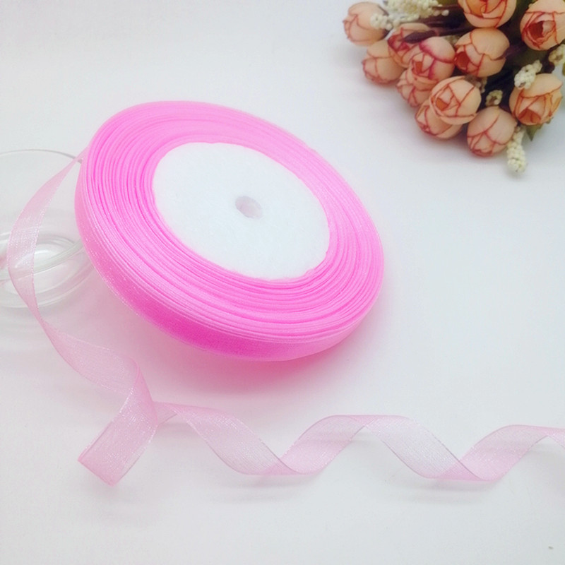 50 Yards 10/20/25mm Width Spoo - Organza Ribbon Spool ulasan dan harga