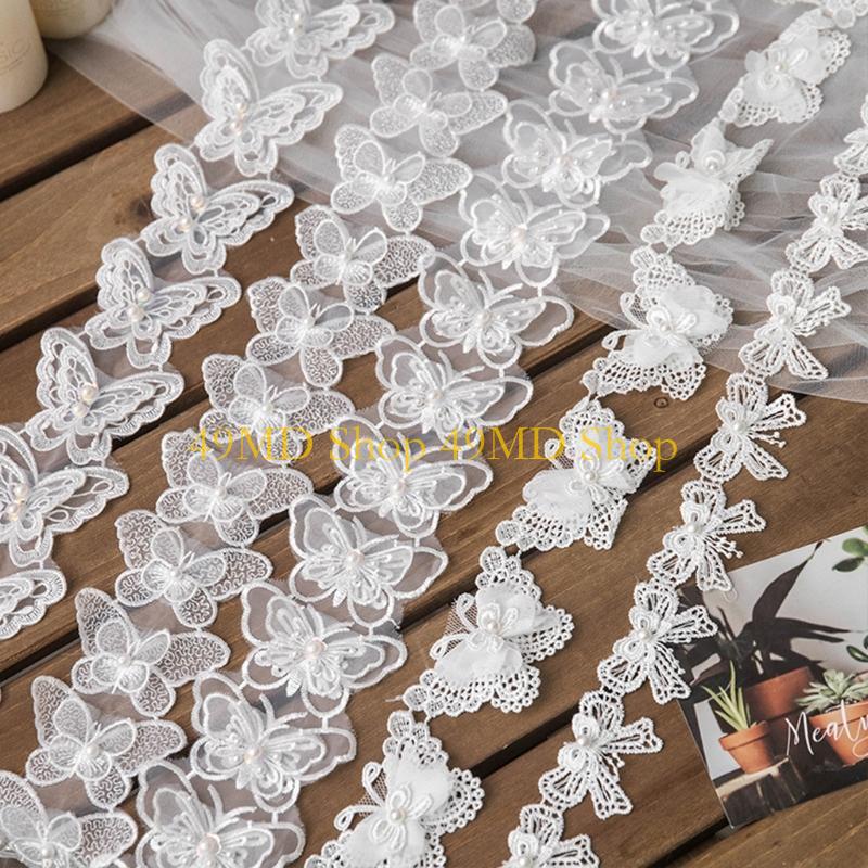 49MD 1 Yard Bowknot for Butter - Lace Ribbon Trim ulasan dan harga