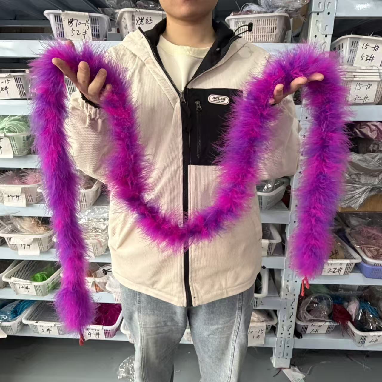 Multicolored 2Meters Marabou F - Feather Trim Marabou ulasan dan harga