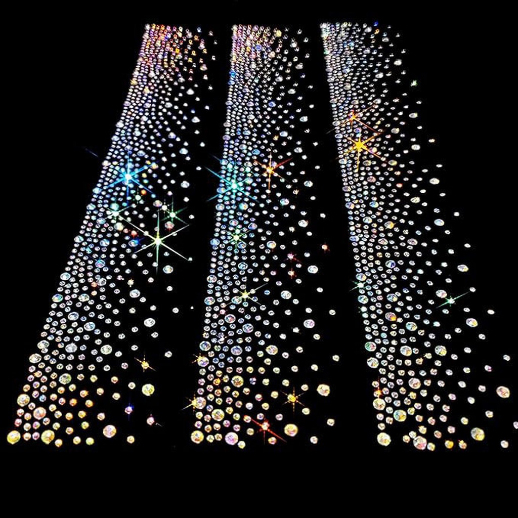 Iron-On Rhinestone Decal Moder - Hotfix Rhinestone Sheet ulasan dan harga