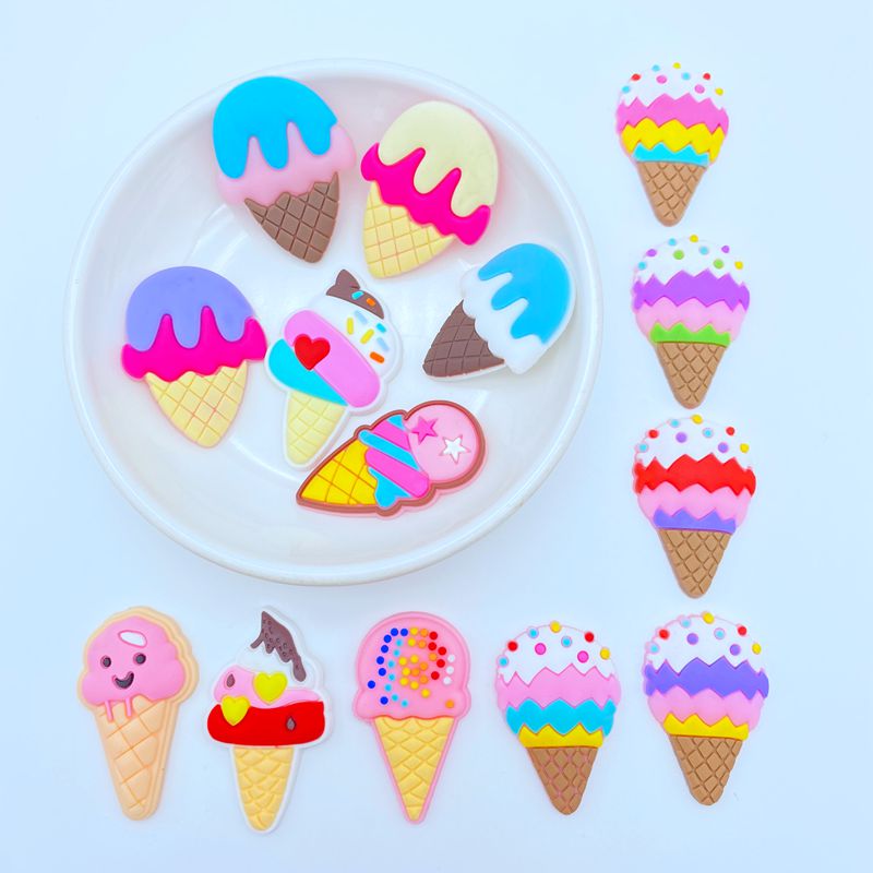 10/20pcs Cute Ice Cream Series - Embellishment Glue Craft ulasan dan harga