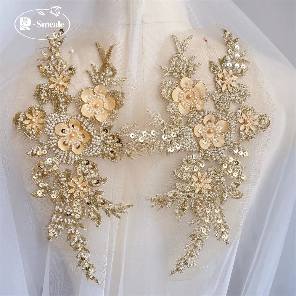 2PCS/1Pair New 12 Colors Sequi - Applique Patch Flower ulasan dan harga