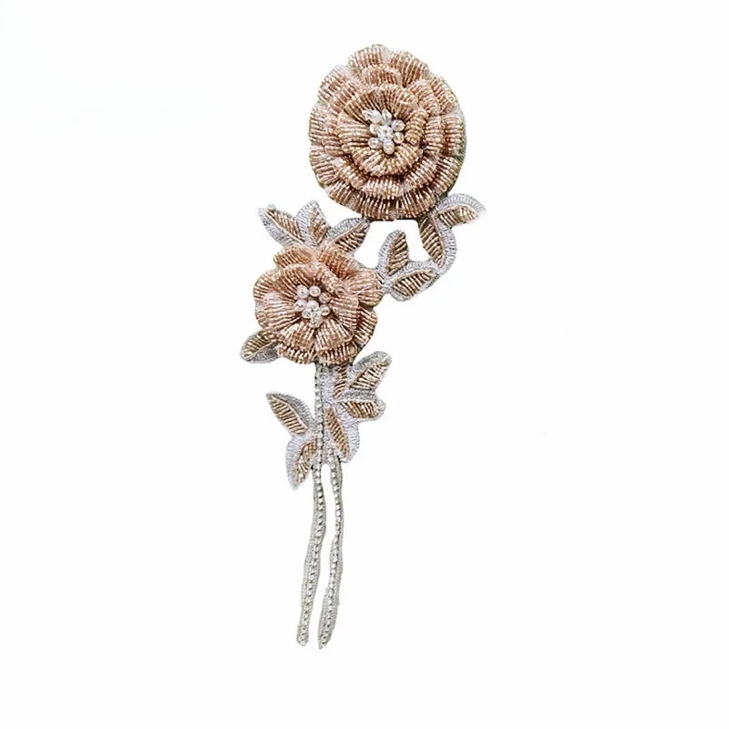 NEW Multicolor Handmade Beaded - Applique Patch Flower ulasan dan harga