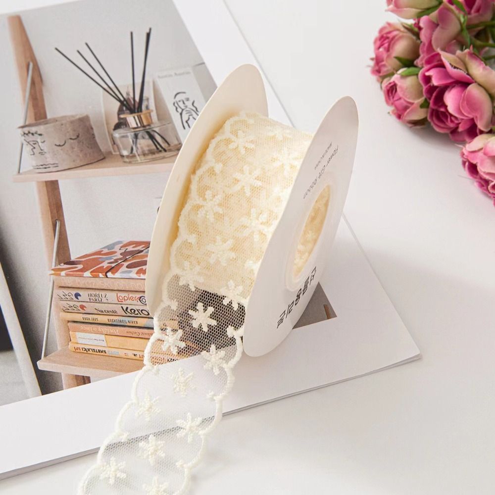 5 Yards Pure Cotton Sewing Tri - Lace Ribbon Trim ulasan dan harga