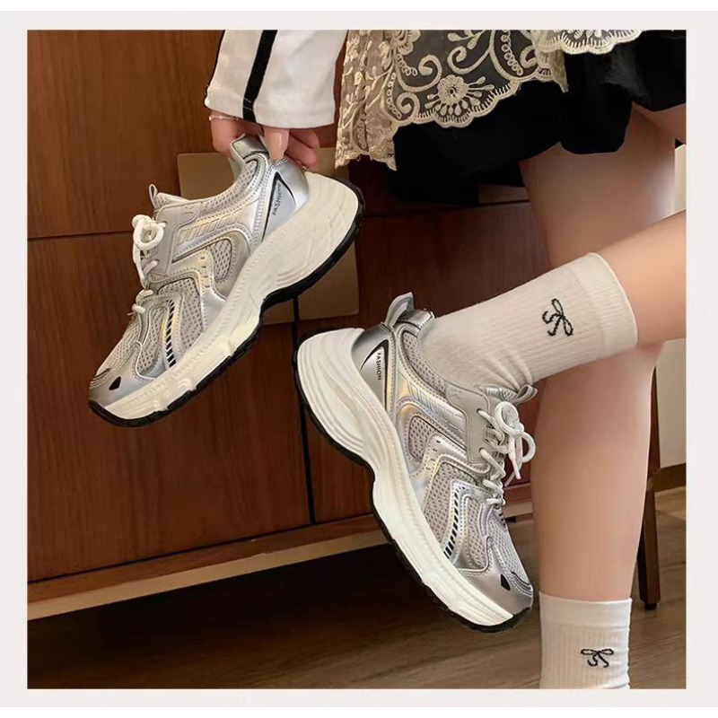 2026 Spring Women Unky Dad Sne - Guipure Lace Panel ulasan dan harga