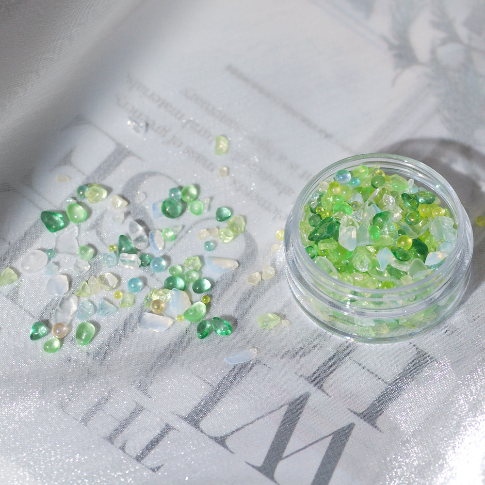 DIY Seashell Resin Gems Irregu - Embellishment Glue Craft ulasan dan harga